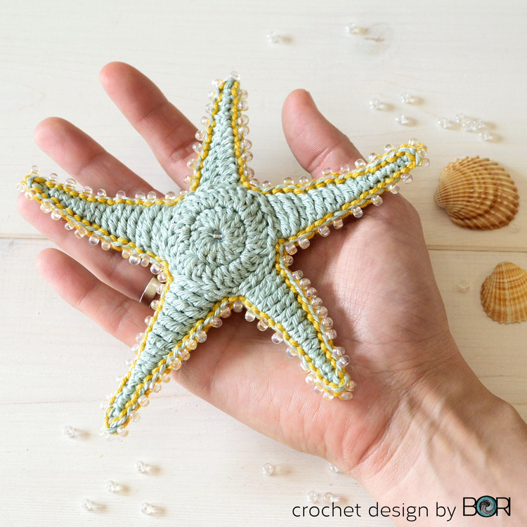 Starfish - Tengeri Csillag - horgolás minta